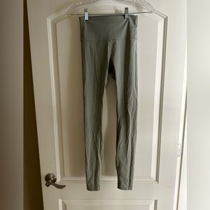 Lululemon Align size 4.  A sage color. Some piling inner legs
